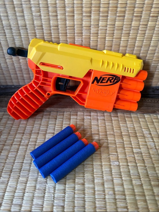 Nerf Other - ☀️NERF: Alpha Strike Fang QS-4: Foam Dart Pocket Blaster with 4 Blue Foam Darts